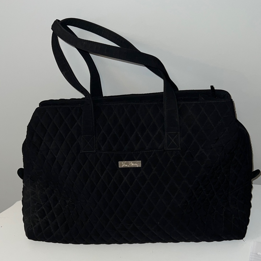Vera Bradley quilted overnight tote bag